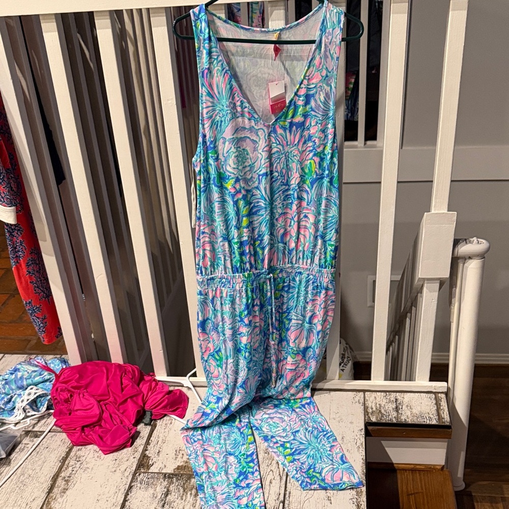 Lilly Pulitzer Pauline Jumpsuit “In Full Bloom” print